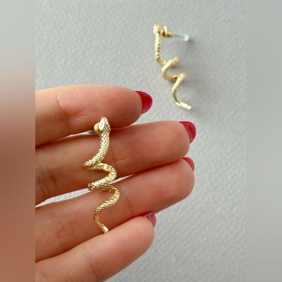 snake earrings A778 - Picture 4 of 4